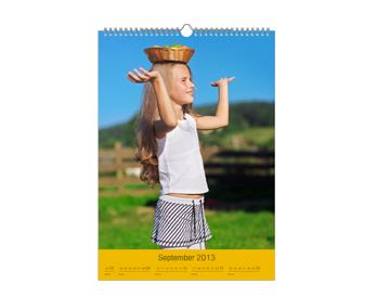 A3 wall calendar: sample product