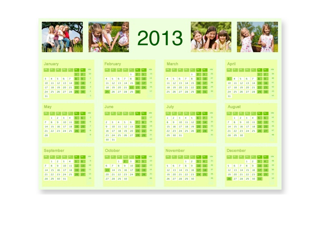 A3 LANDSCAPE YEAR PLANNER
