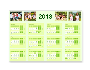 A3 LANDSCAPE YEAR PLANNER