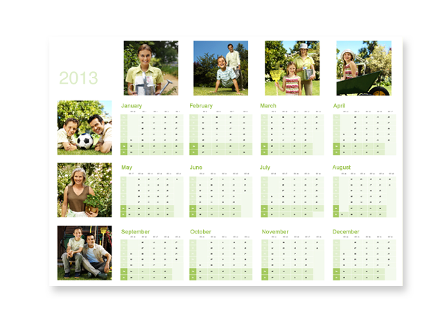 A3 LANDSCAPE YEAR PLANNER