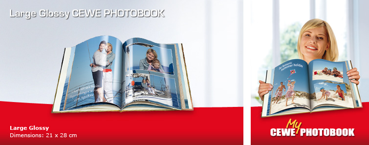 Large Glossy CEWE PHOTOBOOK with Garden Image