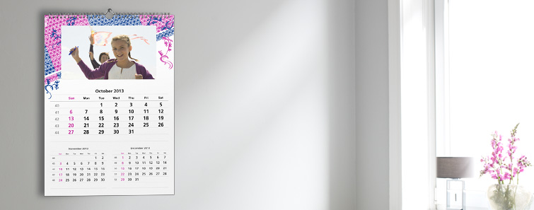 12 x 16 Three Month Calendar